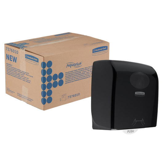 Aquarius™ Roll Towel Dispenser - Black - 38.20 cm x 30.90 cm x 24.00 cm | Box (1 dispenser)