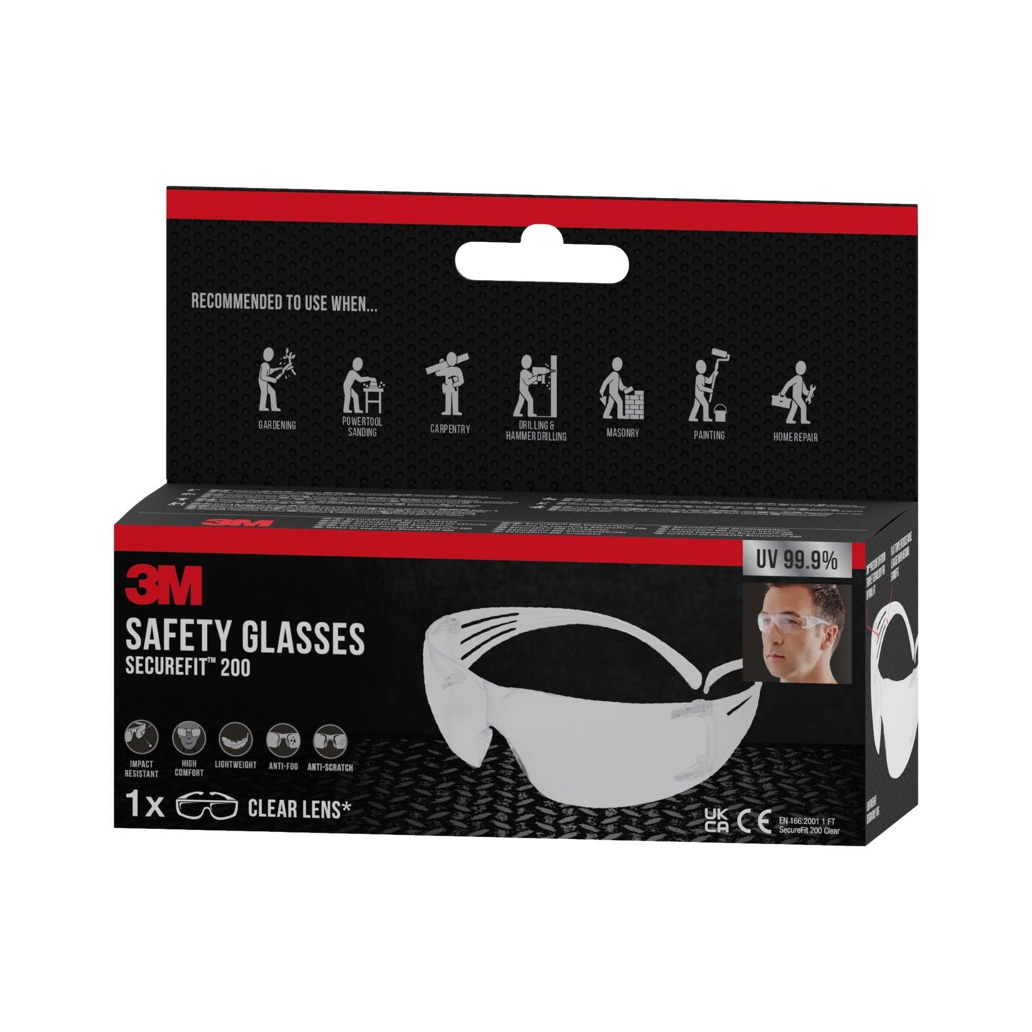 3M™ SecureFit™ Schutzbrille 200