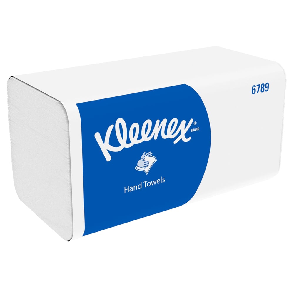 Kleenex® Falthandtücher - Interfold / Weiß - 15 Clips  x 186 Sheets | Karton (15 Päckchen)