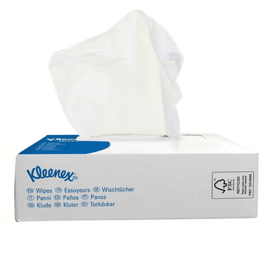 Auslaufartikel: Kleenex® Wischtücher - Interfold / Weiß - 66 Cartons  x 80 Sheets | Karton (66 Boxen)
