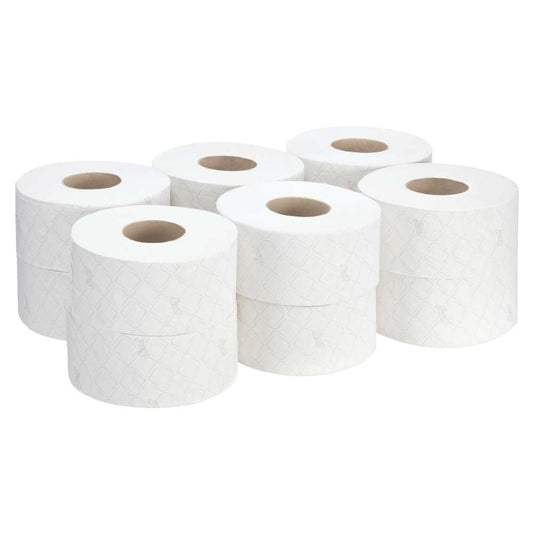 Scott® Essential™ Toilettenpapier - Jumbo / Weiß - 12 Rolls  x 526 Toilet Tissue Sheets | Karton (12 Rollen)