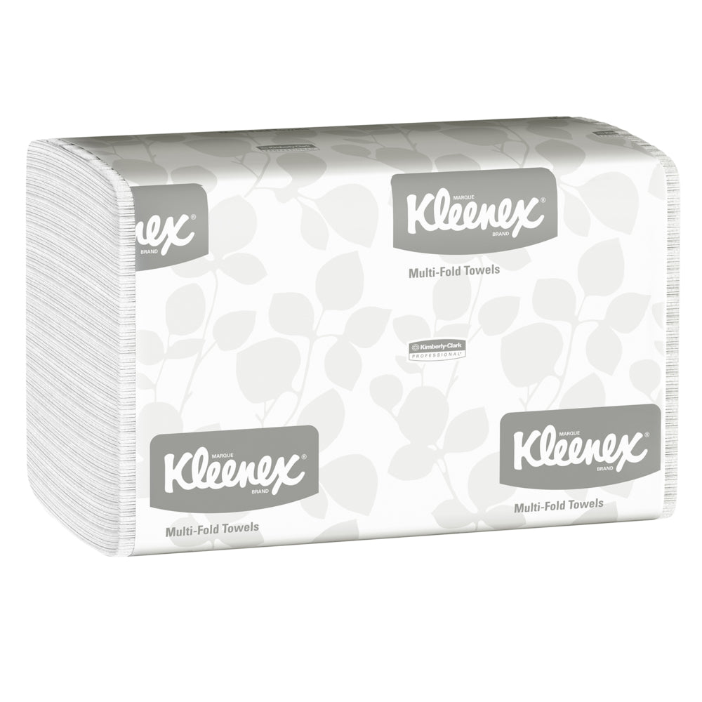 Kleenex® Handtücher - MultiFold / Weiß /Mittel - 16 Clips  x 150 Sheets | Karton (16 Päckchen)