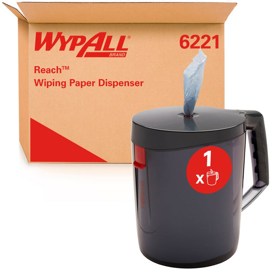 WypAll® Reach™ Centrefeed Dispenser - Schwarz - 1 Dispenser | Karton (1 Spender)