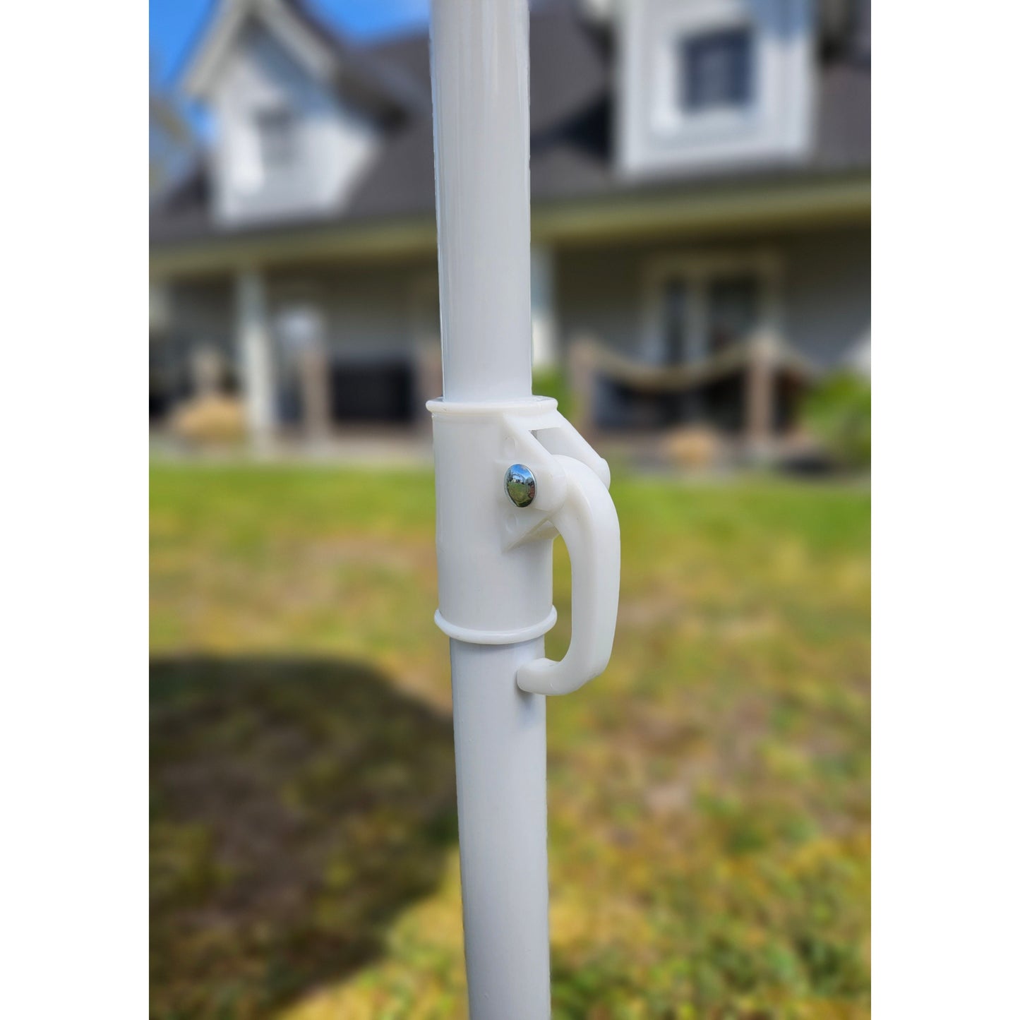 Sonnenschirm Strandschirm Schirm UV Schutz mit Tasche Fransen Blumen Ø 155 cm