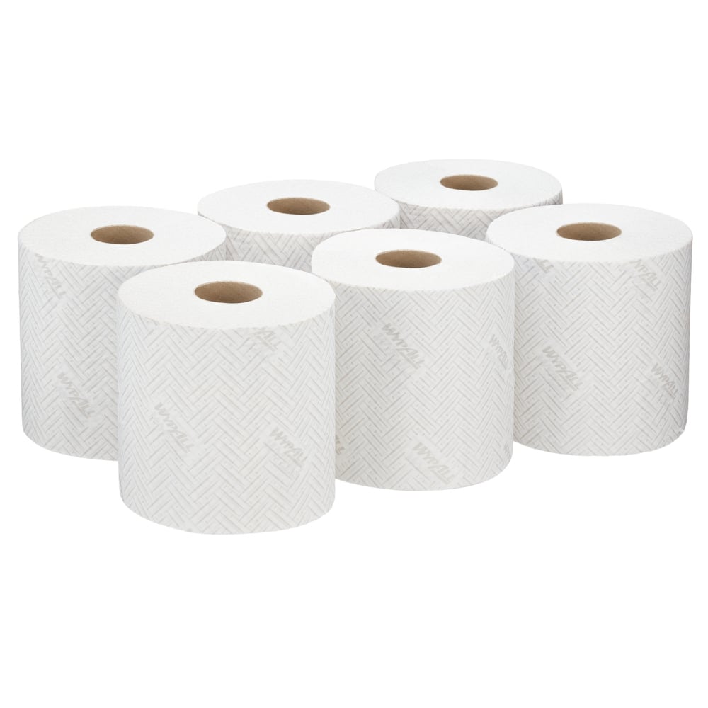 WypAll® L10 Papierwischtuch für Lebensmittel & Hygiene - Centrefeed for Reach+™ / Weiß - 6 Rolls  x 630 Sheets | Karton (6 Rollen)