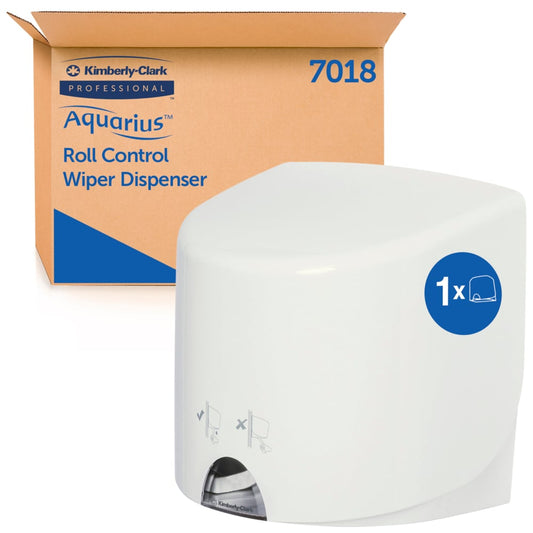 Aquarius™ Wipe Dispenser - Roll Control / White - 1 Dispenser | Carton (1 Dispenser)
