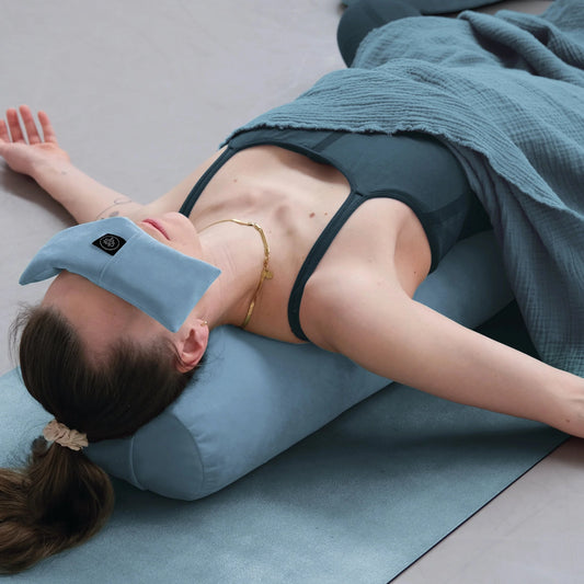 Shavasana Decke - Aqua Musselin
