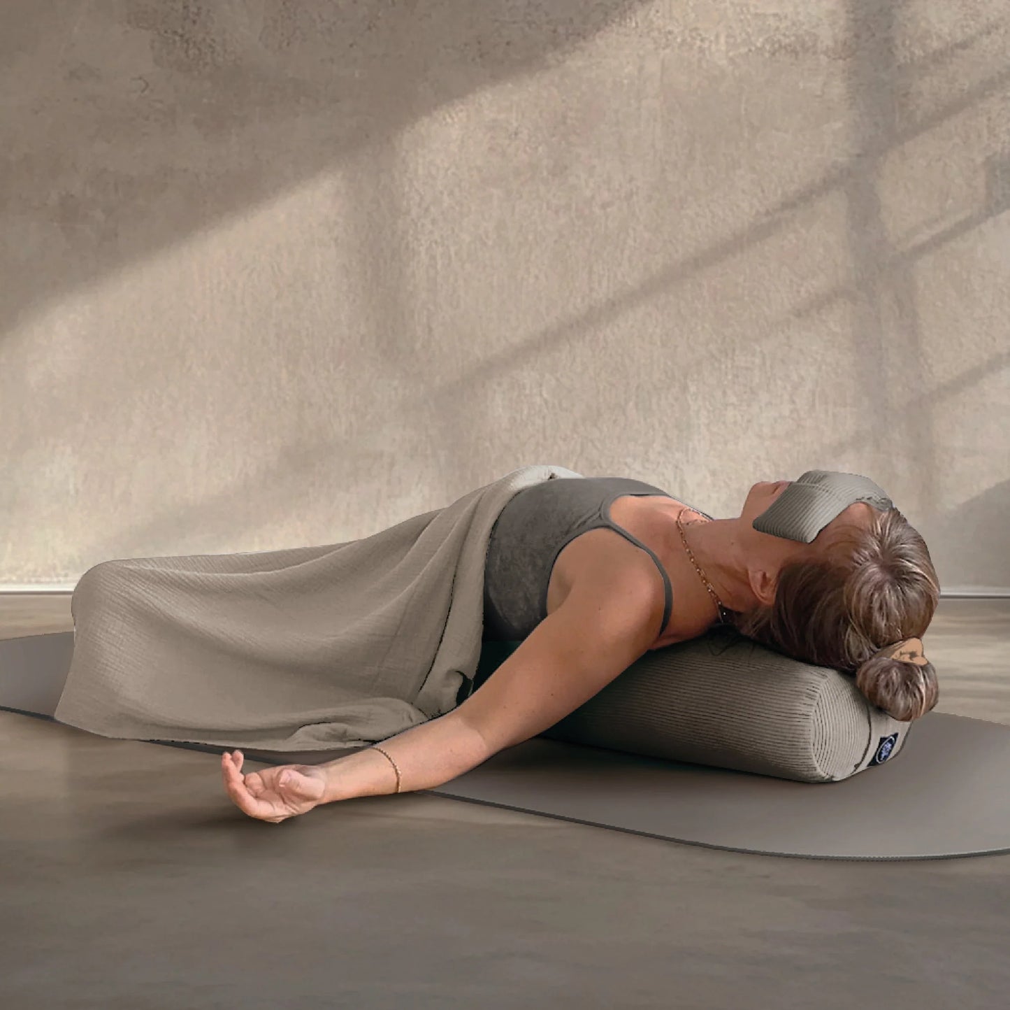 Shavasana Decke - Dune Musselin