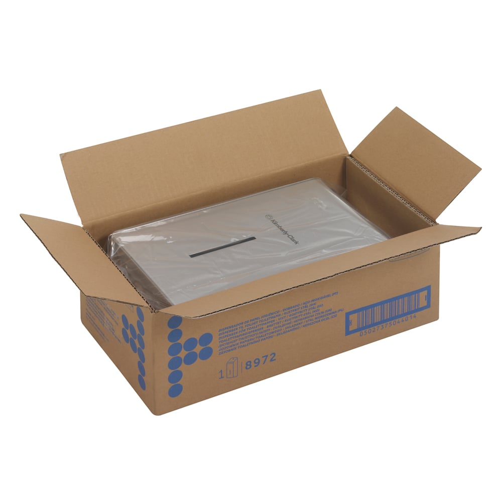 Kimberly-Clark Professional™ Toilet Tissue Spender - Edelstahl - 1 Dispenser | Karton (1 Spender)