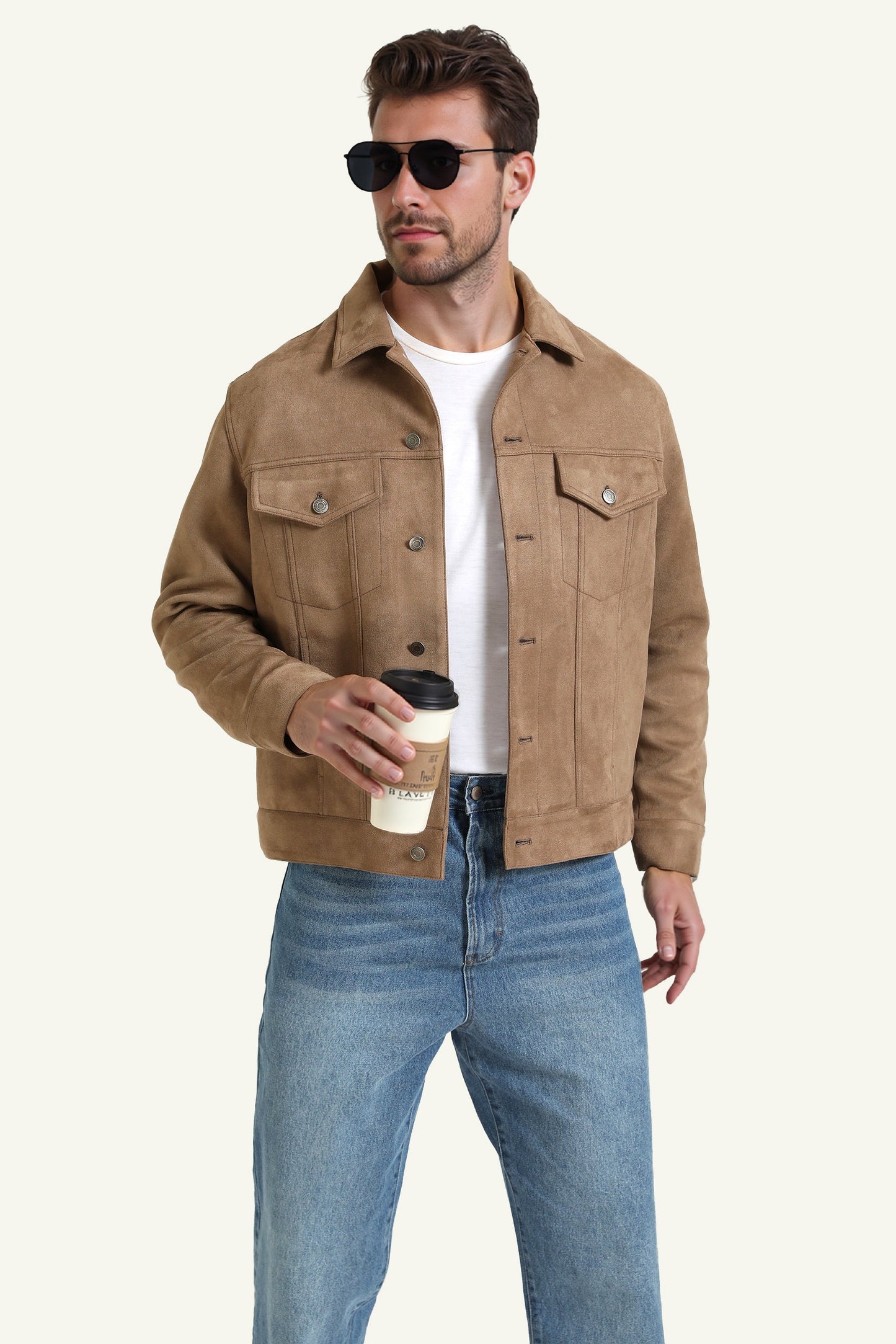 Button-Through Jacket with Pockets