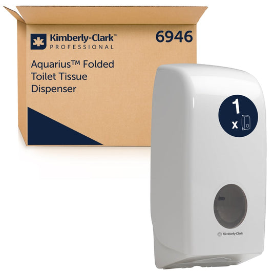 Aquarius™ Toilet Tissue Dispenser - White - 1 Dispenser | Carton (1 Dispenser)