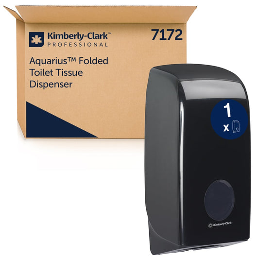 Aquarius™ Toilet Tissue Dispenser - Black - 1 Dispenser | Carton (1 Dispenser)