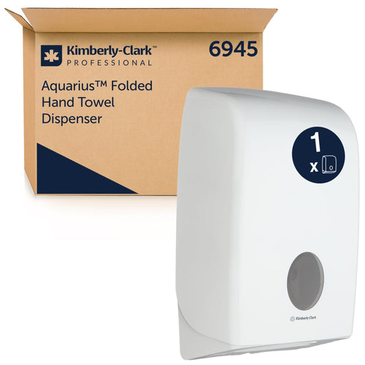 Aquarius™ Dispenser for Folded Towels - Interfold / White - 1 Dispenser | Carton (1 Dispenser)