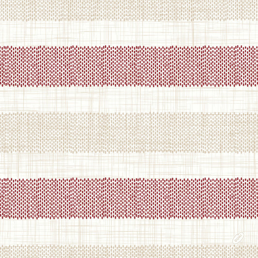 Zellt Servietten 40x40 cm Klassik Rigato bordeaux  | Packung (50 Servietten)