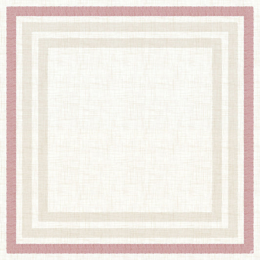 Dunicel Mitteldecke 84x84 cm Rigato bordeaux - Hochwertige Tischdeko | Packung (100 Stück)