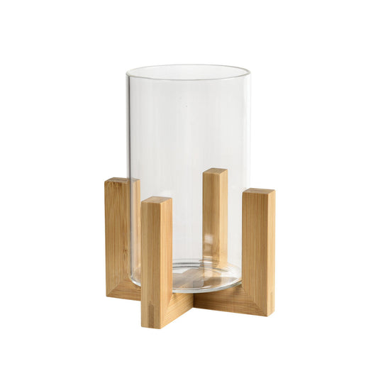 Laterne aus Glas, 12x12x17 cm, ESME - Dekorative Tischlaterne | Packung (1 Stück)