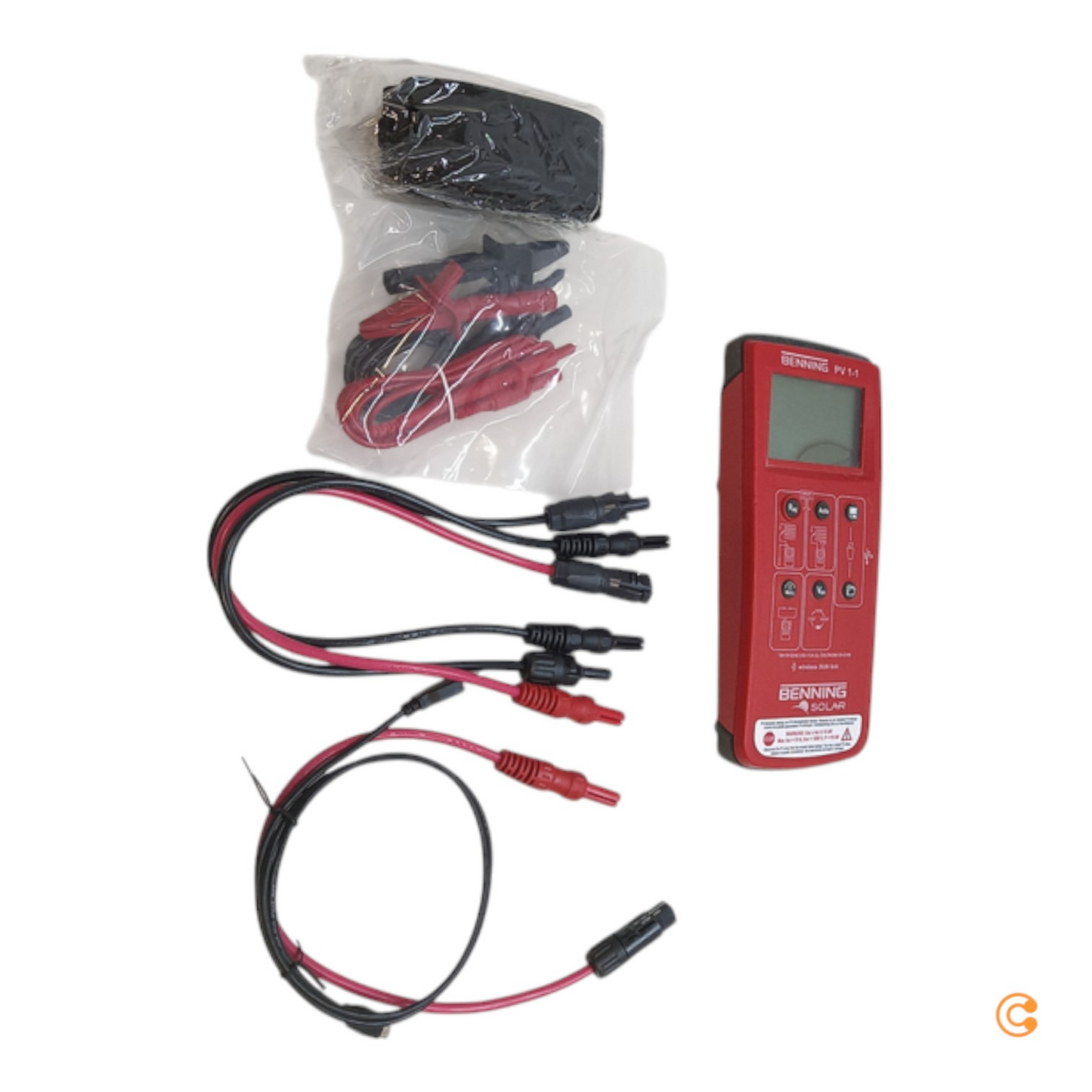 Benning 05042101 uppsetningarprófunarsett, mælitæki, prófunarbúnaður, gallaður