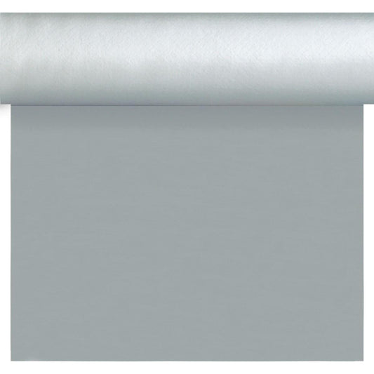 Dunisilk Tete a Tete 0,4x24m silber - Hochwertige Tischdecke | Packung (1 Stück)