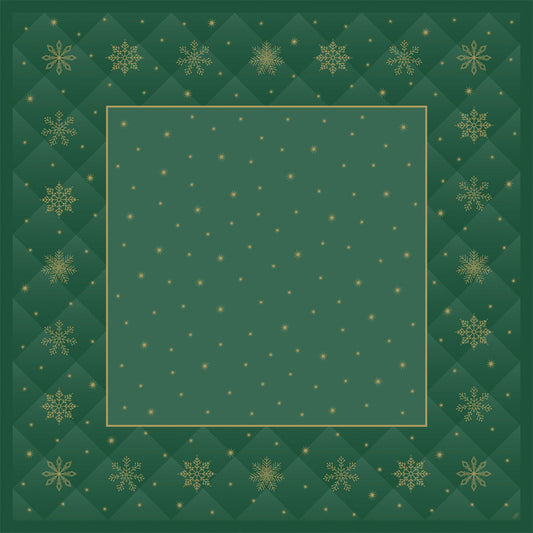 Bio-Dunicel-Mitteldecke 84x84cm Rhombus green | Packung (20 Stück)