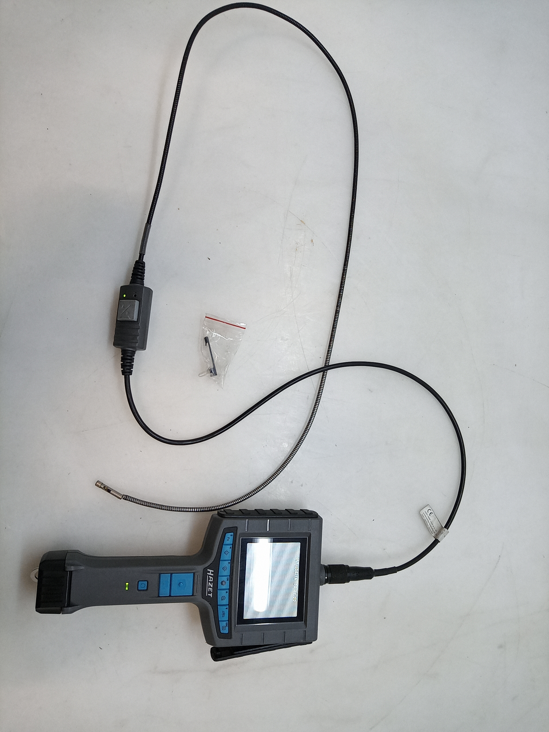 B-grade Hazet 4812-10/4S endoscope, probe diameter 4.9 mm, probe length 100 cm, defective.