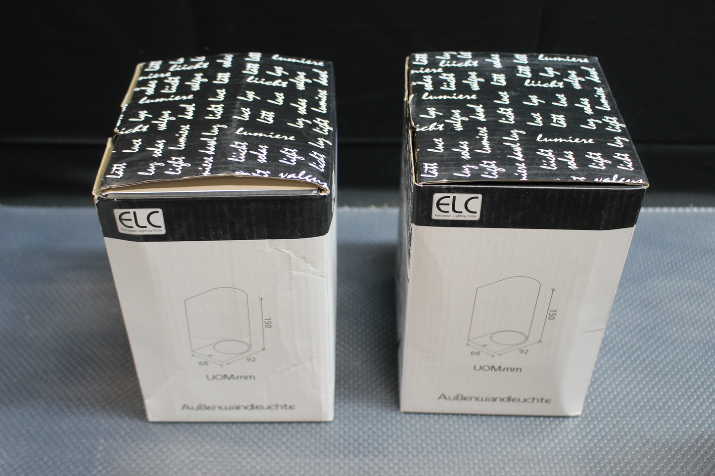 B-flokks rafknúið evrópskt ljós fyrir útivegglampa, Fijona ál, GU10, IP44, 2 stk. 115