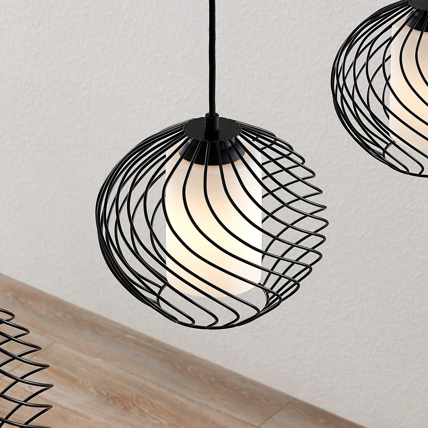 B-stock Lindby Cedrice cage pendant light hanging light ceiling lamp lamp 3 bulbs 0 