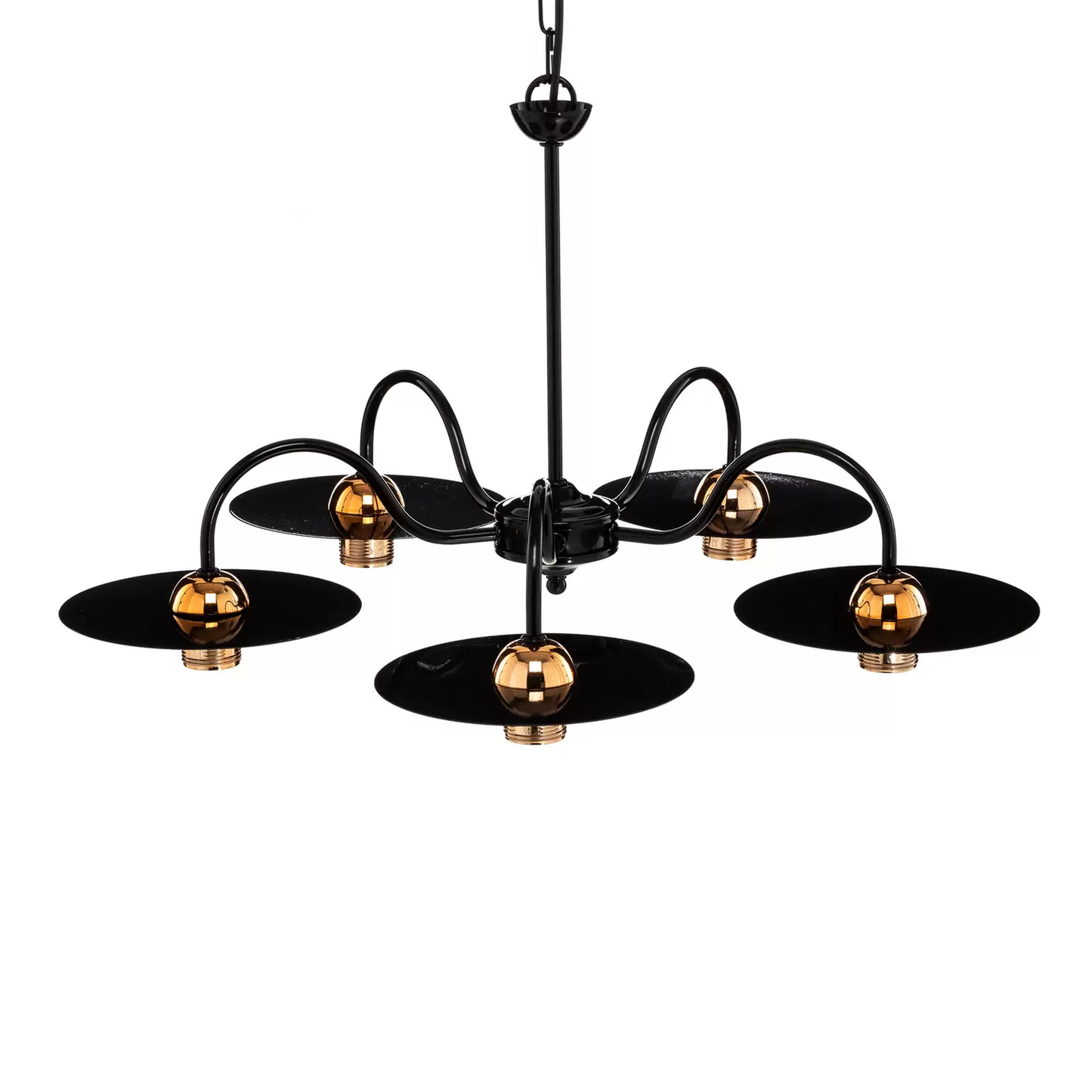 B-stock hanging light Yorik five-bulb black/copper hanging lamp lamp light E27