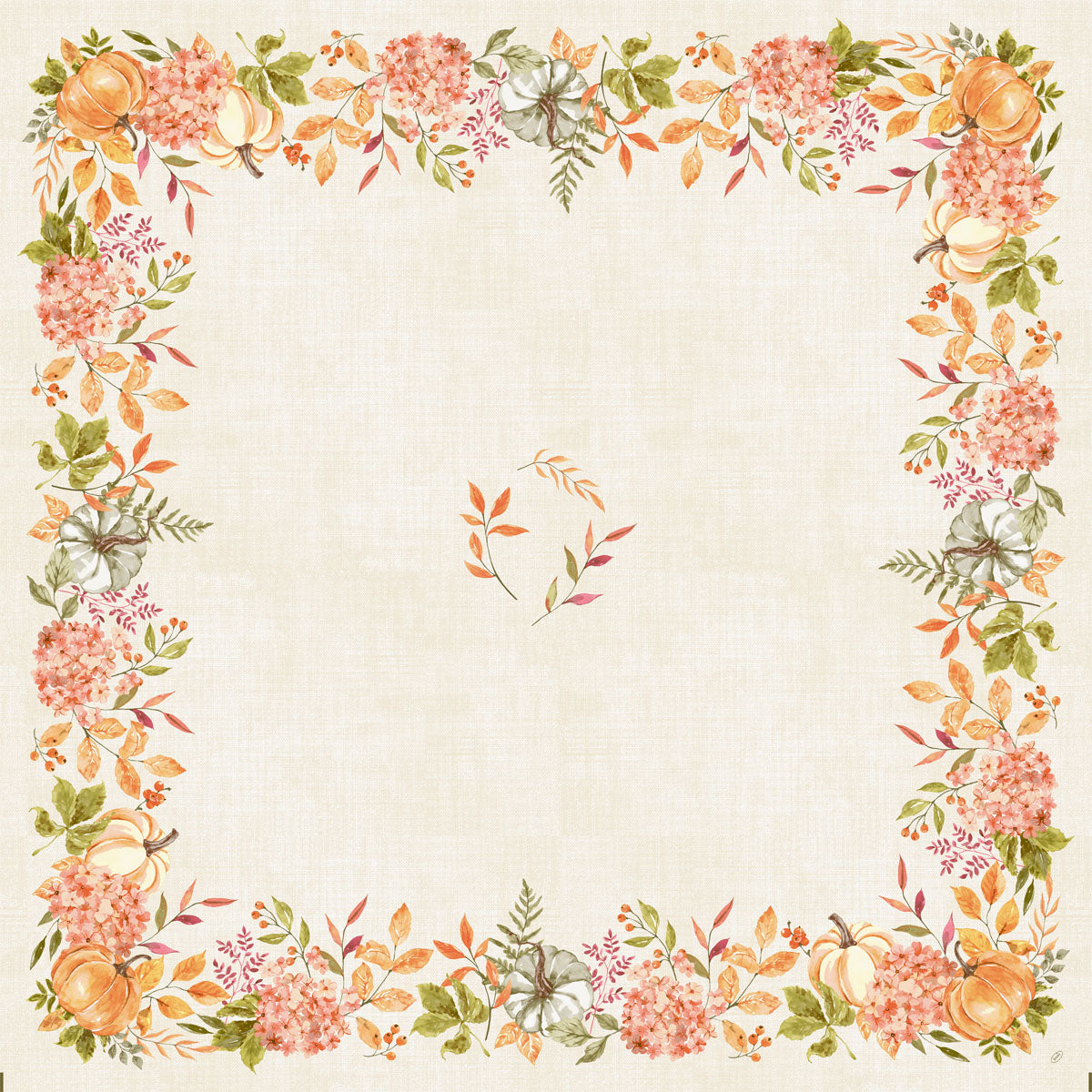 Dunisilk+Mitteldeckeecke 84x84cm Spicy Pumpkin | Packung (20 Stück)