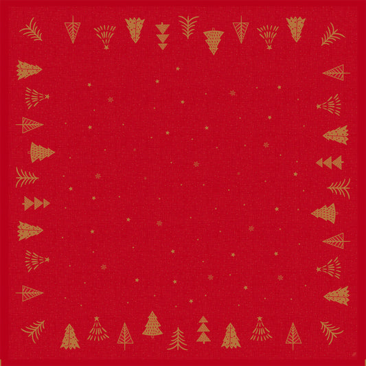 Bio-Dunicel-Mitteldecke 84x84cm Shimmer Trees | Packung (20 Stück)