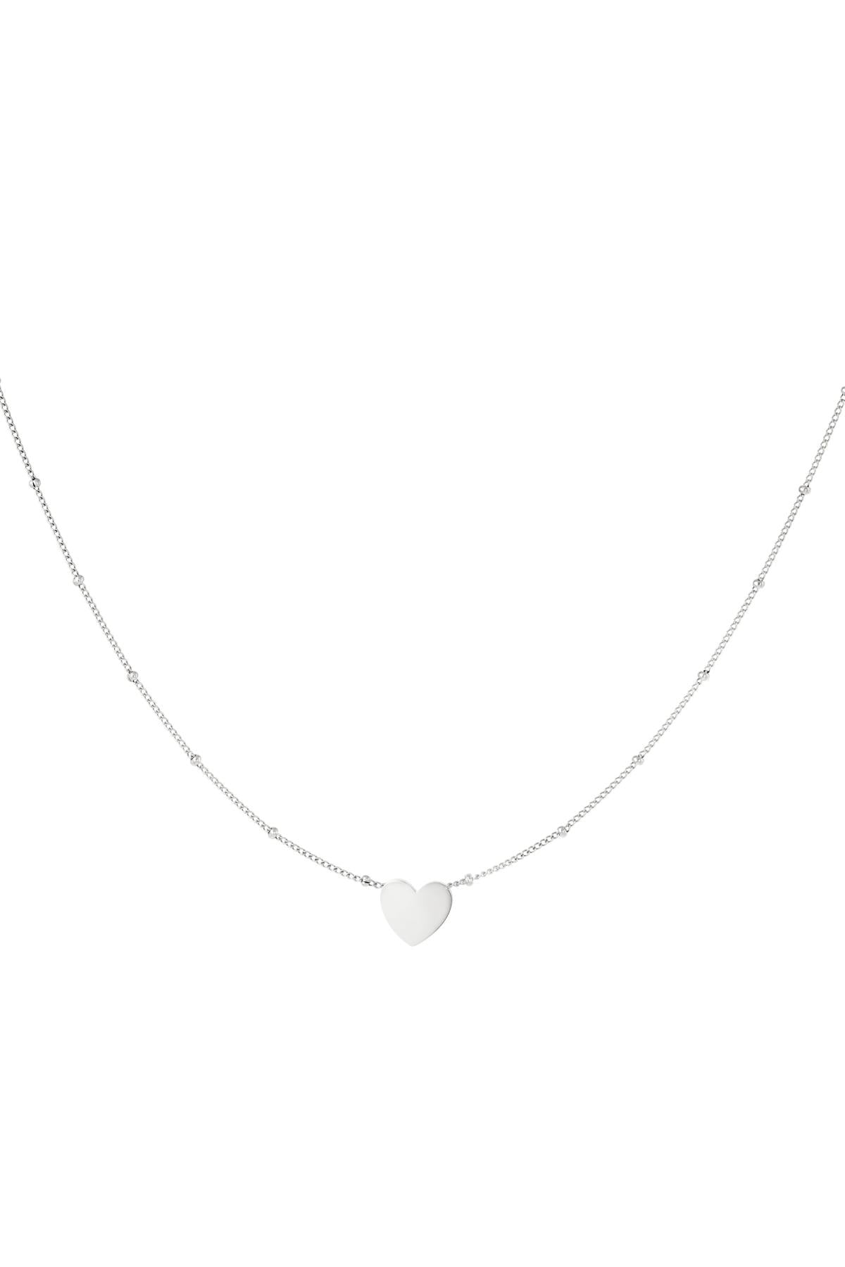 Minimalistisches Halskettenherz Goldfarbe Edelstahl