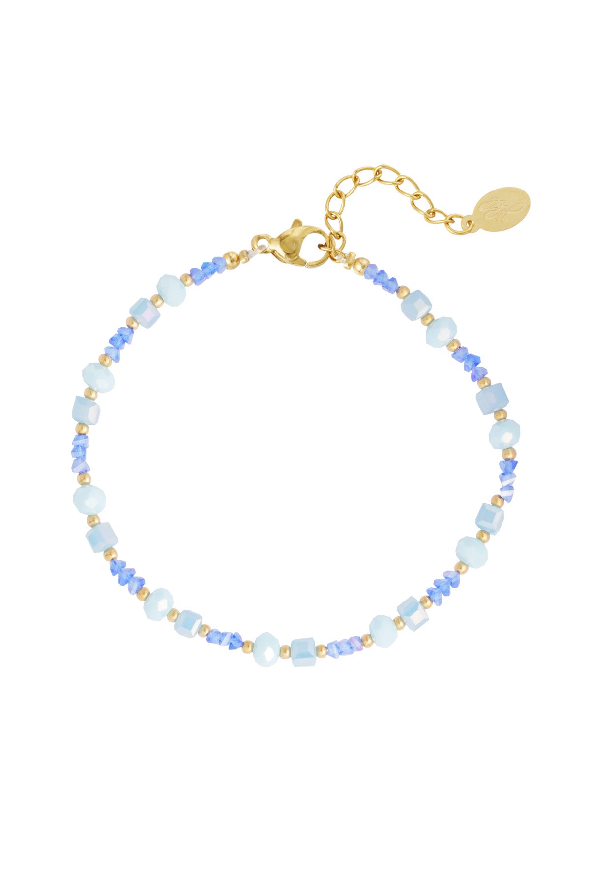 Fußkettchen mit Strand-Flair - Grün/Goldfarbe