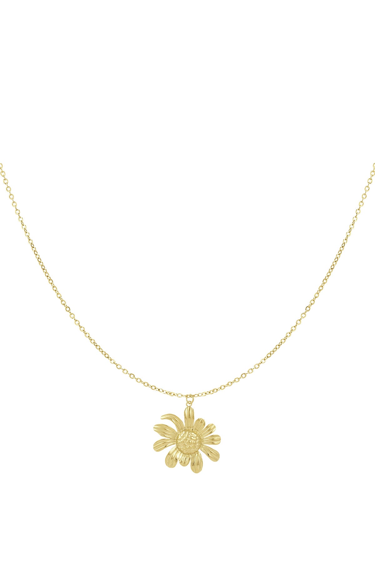 Halskette „Happy Daisy“ – Goldfarbe - Goldfarbefarbe