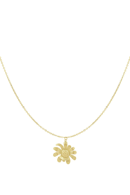 Halskette „Happy Daisy“ – Goldfarbe - Goldfarbefarbe