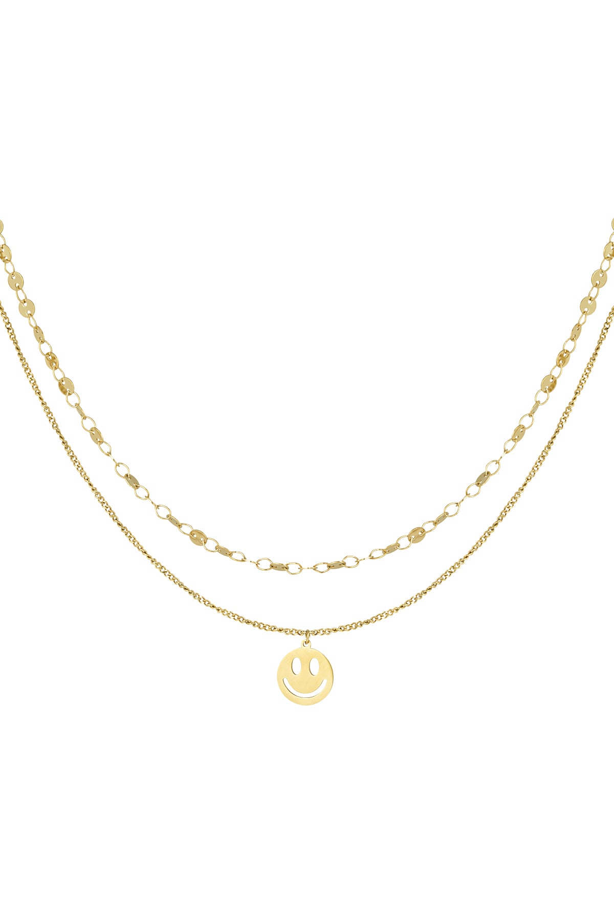 Halskette Smiley Tag