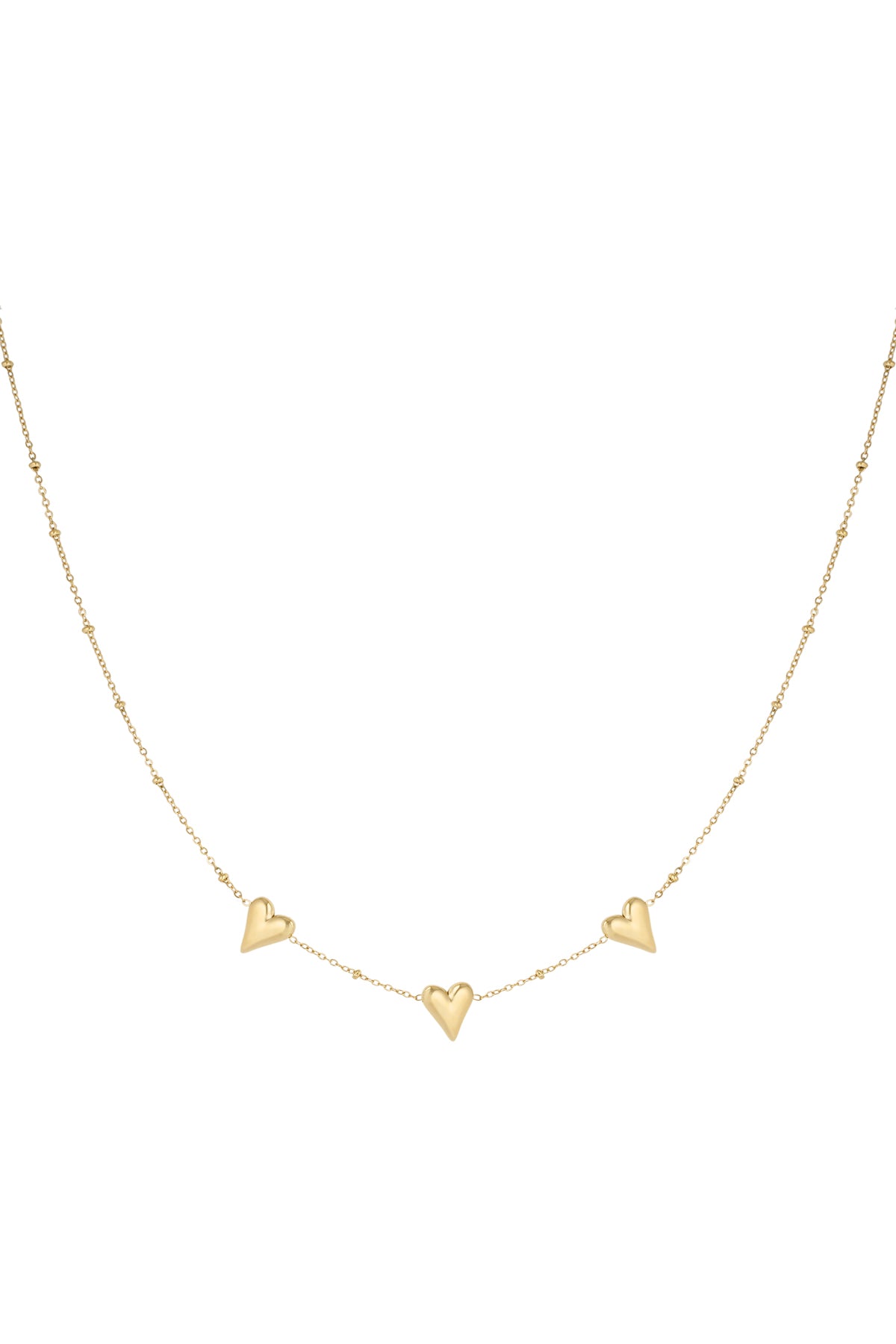 Dreifache Liebeskette – Goldfarbe - Goldfarbefarbe