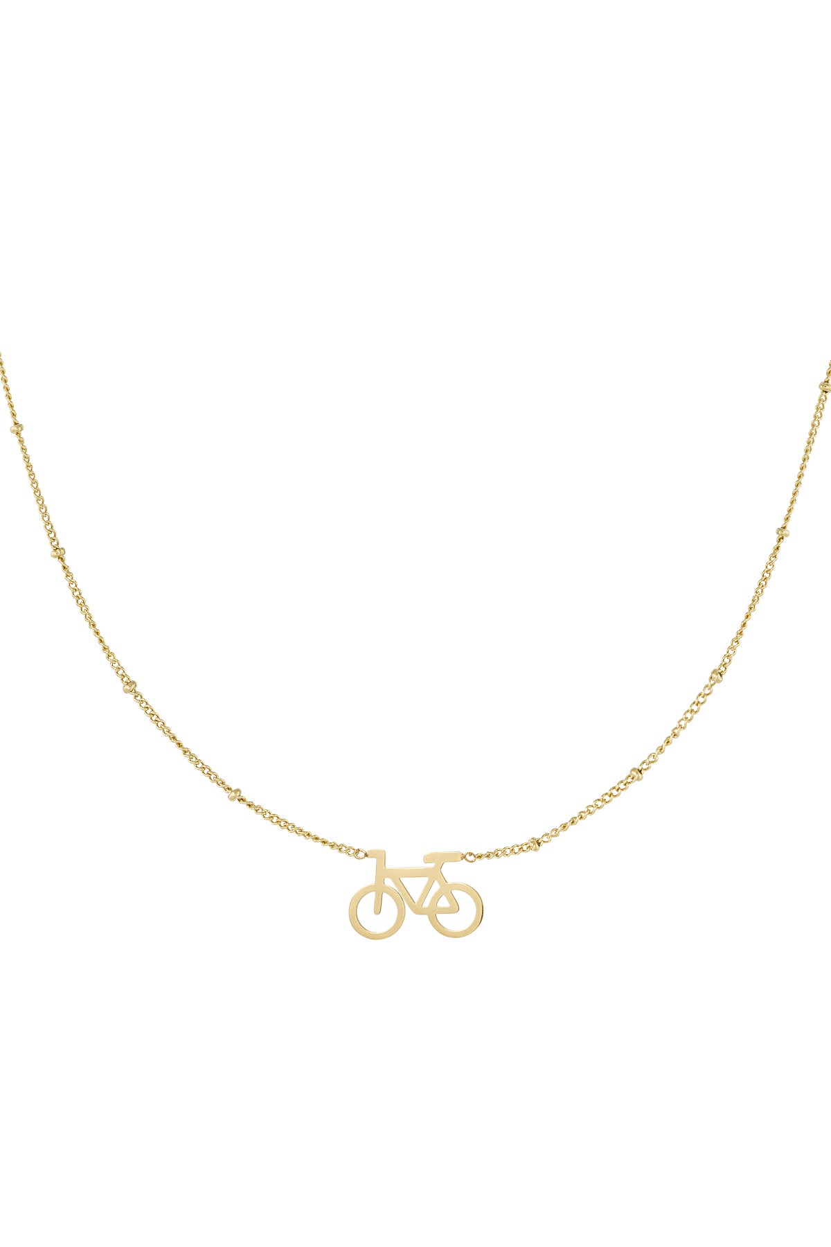 Fahrrad-Chic-Halskette – Goldfarbe - Goldfarbefarbe