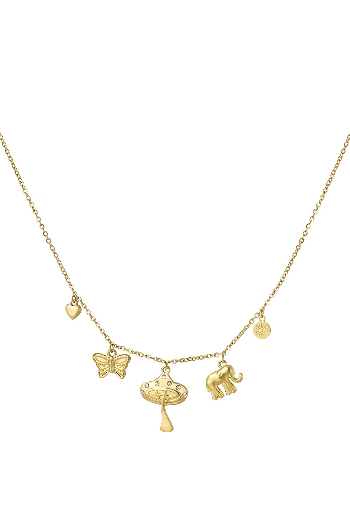 Charm-Halskette Engelenergie - Goldfarben