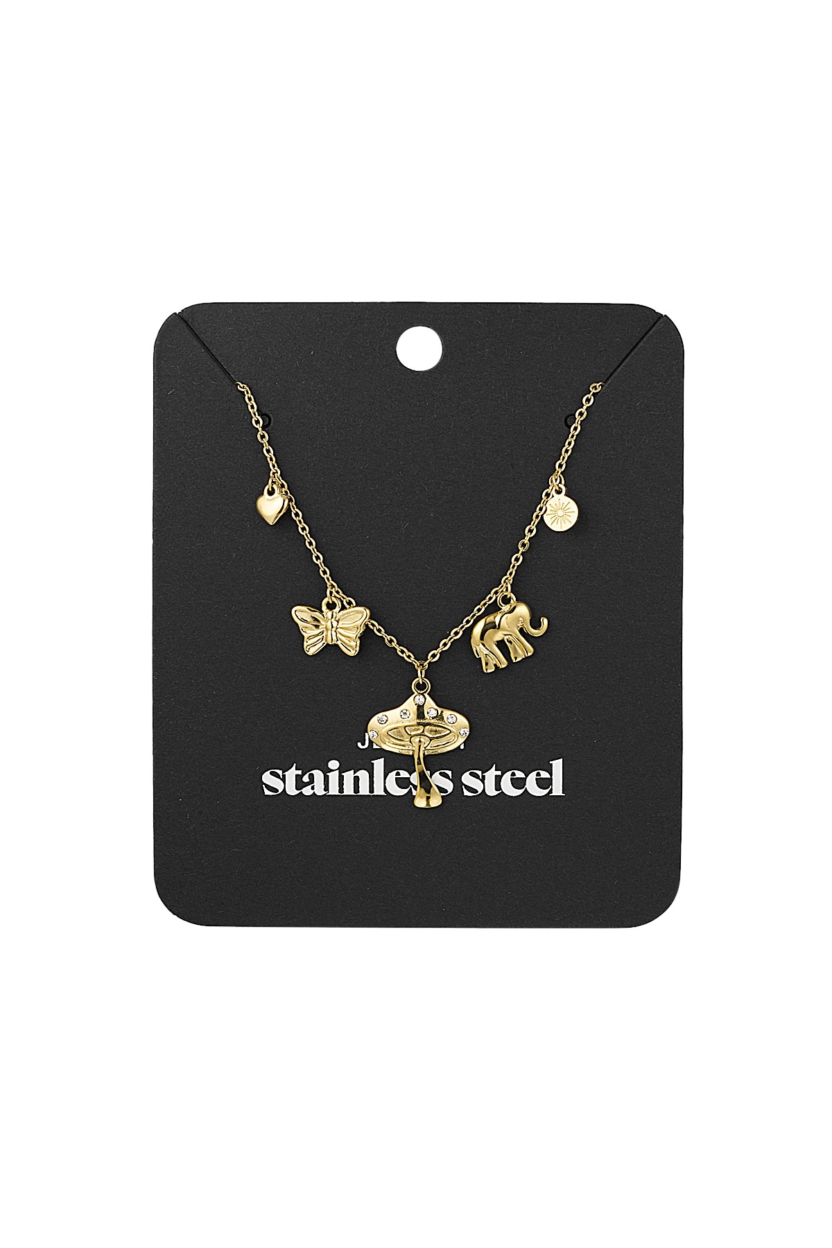Charm-Halskette Engelenergie - Goldfarben