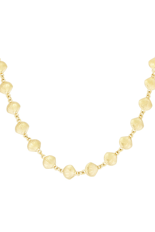 Halskette Muscheltrio - Goldfarben