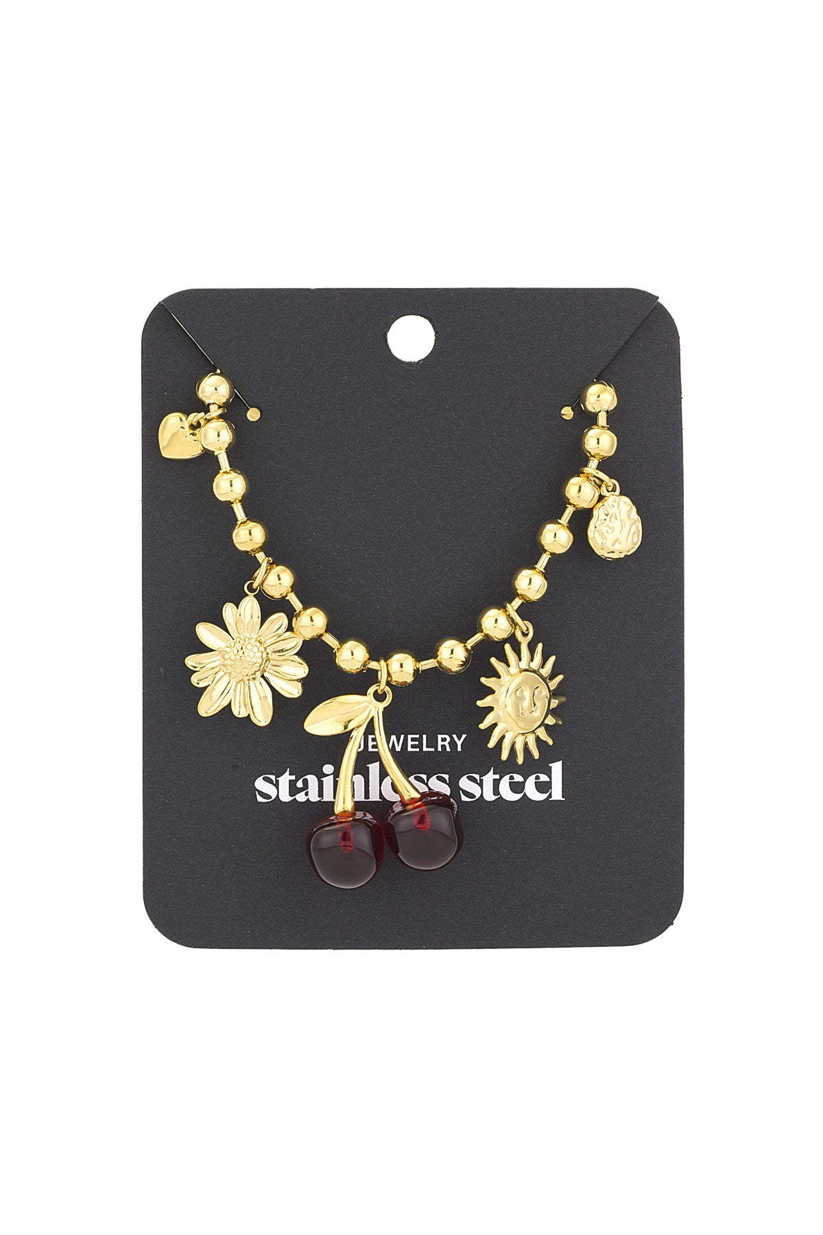 Cherry Crush Halskette - Goldfarben