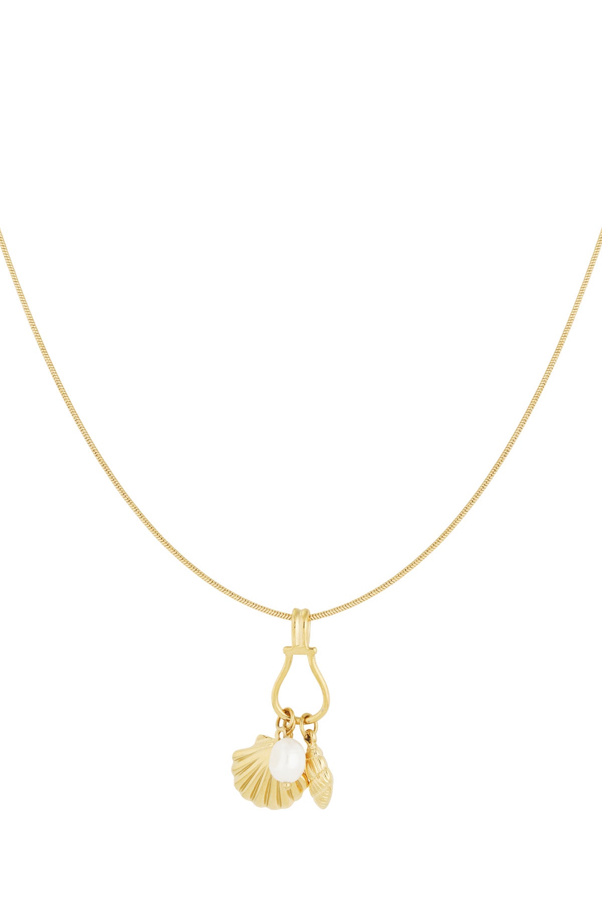 Muschelgeheimnisse-Halskette - Goldfarben