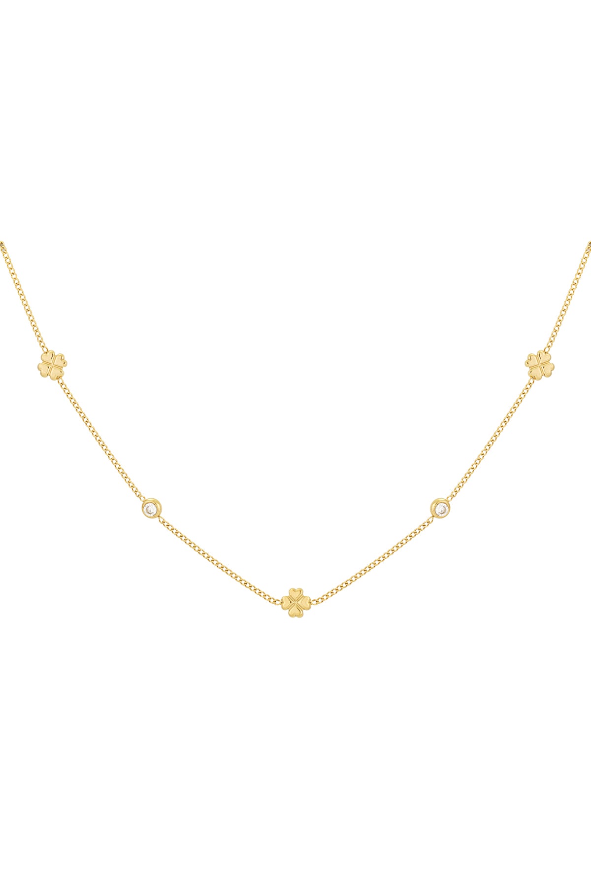 Glänzende Glückskette - Goldfarben