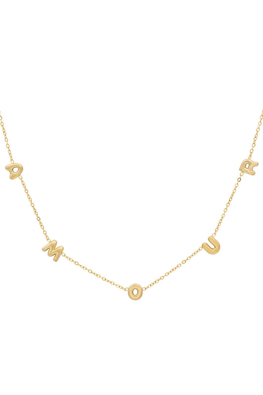 Amour-Halskette – Goldfarben