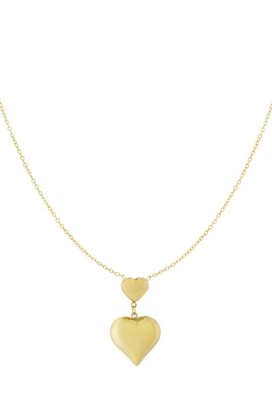 Double Love Halskette – goldfarben
