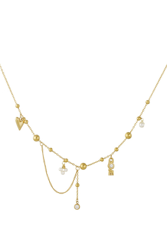 Verbundene Liebeskette – Goldfarben