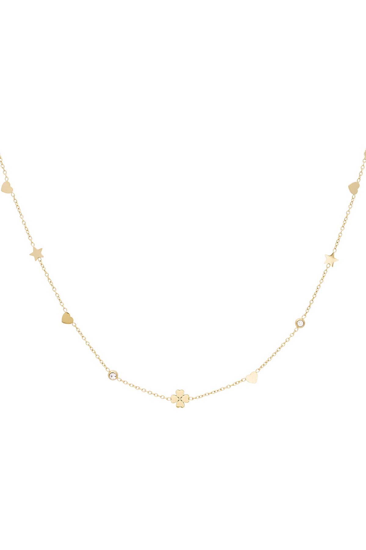 Schimmernde Wunschkette - Goldfarben