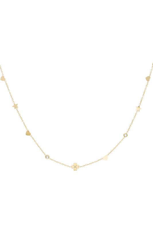Schimmernde Wunschkette - Goldfarben