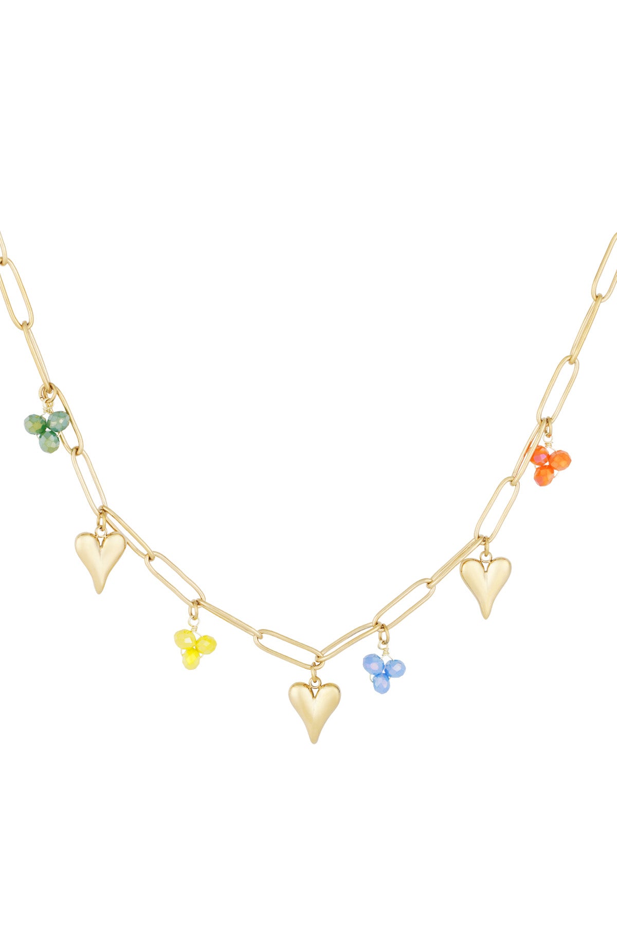Charm-Halskette „Primary Love“ – Goldfarben