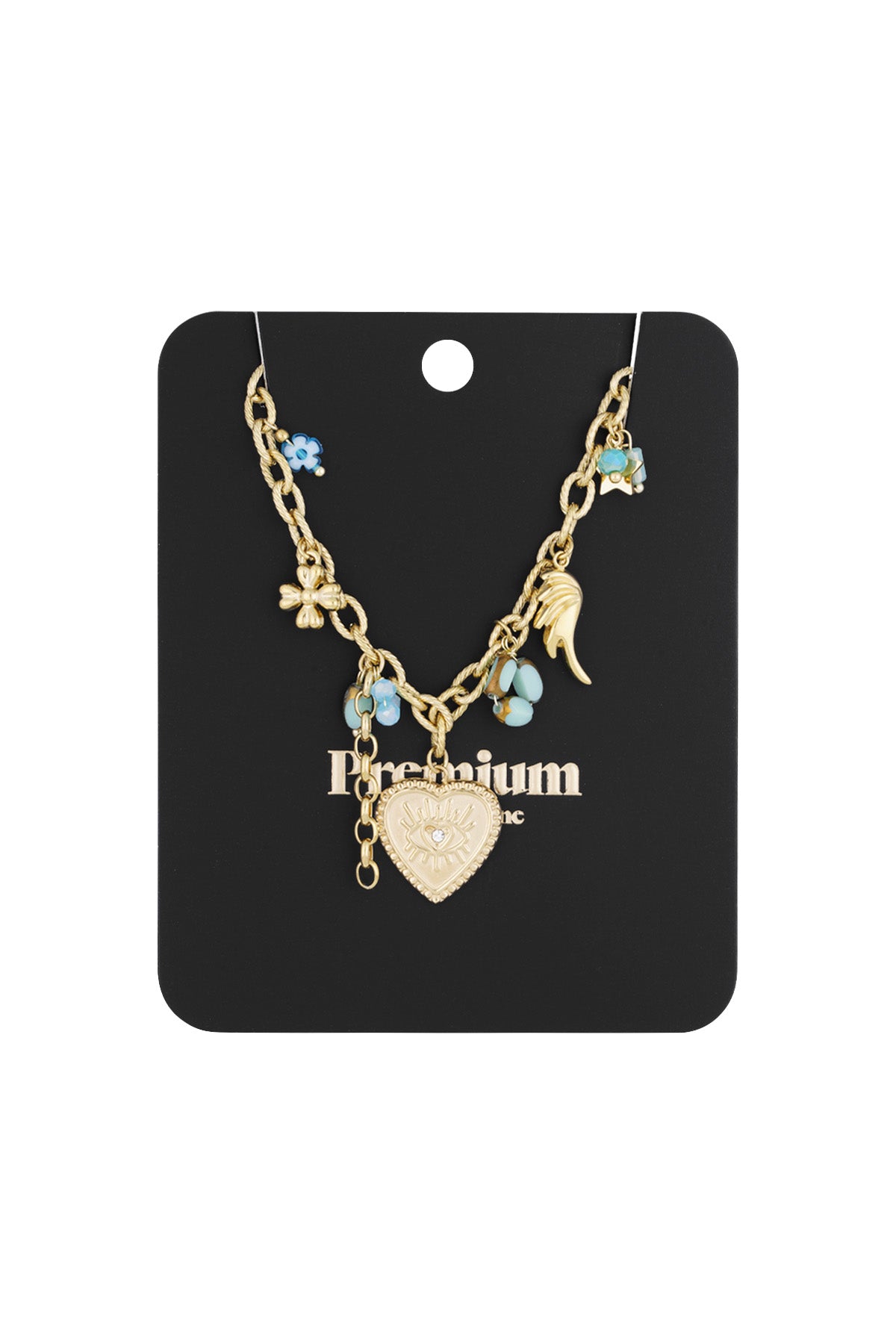 Charm-Halskette - Goldfarben