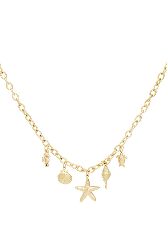 Meeresbrise-Halskette - Goldfarben